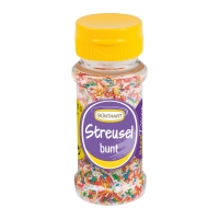 12 pcs Décors à parsemer-Sucre-Vermicelles, couleur, 75 g