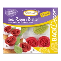 Roses rougesX6/Blister et feuillesX12/Blister, Candymel 1 X10 Blister