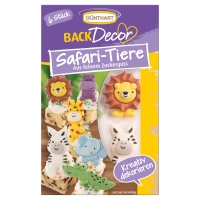 Animaux de safari en sucre 1 X 15 pcs