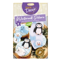 Set monde hivernal en sucre 1 X 15 pcs