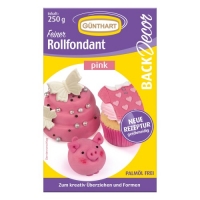 8x 250g Pâte à sucre, rose