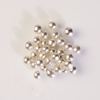 Perles brillantes argentées avec coeur tendre chocolat 1 X1,5 Kg - Ø 6 mm
