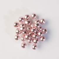 Perles brillantes roses avec coeur tendre chocolat 1 X1,3 Kg - Ø 6 mm
