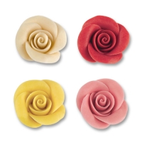 Moyennes roses en couleurs 1 X24 pcs - Ø 35 mm