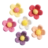 Assotiment fleurs, sucre 1 X120 pcs - Ø 21 mm