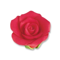 Moyennes roses rouges, sucre 1 X30 pcs - Ø 40 mm