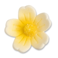 Grandes fleurs jaunes, sucre 1 X60 pcs - Ø 40 mm