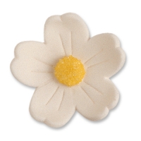 Grandes fleurs blanches, sucre 1 X60 pcs - Ø 40 mm