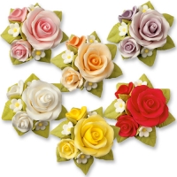 Assortiments de bouquets de roses 1 X12 pcs - Ø 65 x 25 mm