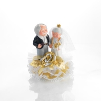 Couple en porcelaine  spécial  Anniversaires de Mariage   1 X1 pcs - 180 x 150 mm