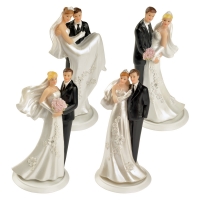 Couples de mariés 4 Modéles Assortis 1 X4 pcs - Ø 75 x 145 mm