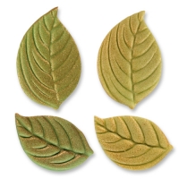 Assortiments de feuilles en pâte d'amandes 1 X100 pcs - grandes: 50 x30x2,5mm