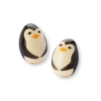 Pingouins 3D, chocolat blanc 1 X30 pcs - 22 x 32 mm