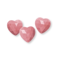 Coeur-diamant, chocolat ruby 1 X144 pcs - 24 x 24 x 6 mm