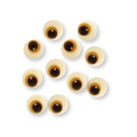 Yeux en chocolat blanc 1 X336 pcs - 14 x 15 x 4,5 mm