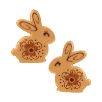 Lapins de pâques en chocolat blond 1 X56 pcs - 41 x 34 mm