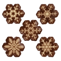 Flocons de neige en chocolat blanc 1 X160 pcs