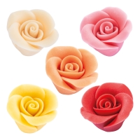 Roses en pâte d'amandes 1 X 36 pcs - Ø 37 mm