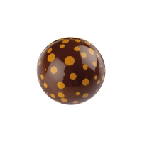 Sphères 3D, creuses, chocolat noir, Points 1 X40 pcs