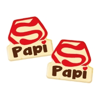 Plaquettes en chocolat blanc,  Super Papi“ 1 X84 pcs