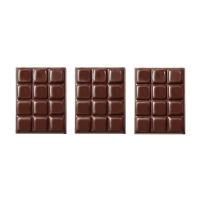 Mini tablette chocolat noir 1 X105 pcs - 30 x 40 mm