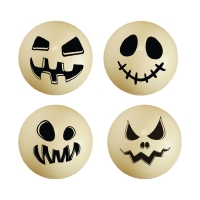 Sphères 3D, creuses, chocolat blanc, Halloween 1 X40 pcs