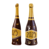 Bouteilles de champagne  2025 , chocolat noir 1 X48 pcs
