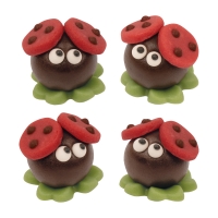 Petite coccinelles en pâte d'amandes 1 X 72 pcs