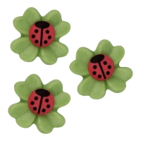 Trèfles à 4 feuilles avec coccinelles 1 X 100 pcs