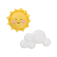 Soleil et nuages de sucre, assortis 1 X 100 pcs