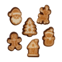Motifs de Noël en chocolat blanc ass. 1 X 192 pcs