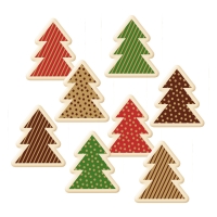 Sapins en chocolat blanc, assortis 1 X 128 pcs