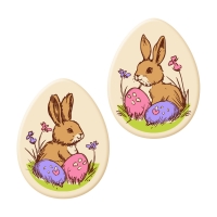 Oeufs de Pâques Lapins, chocolat blanc, as. 1 X 112 pcs
