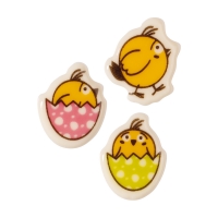 Poussins en chocolat blanc, assortis 1 X 192 pcs