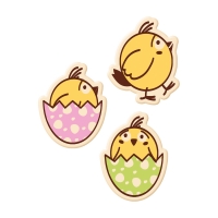 Poussins en chocolat blanc, assortis 1 X 192 pcs