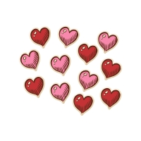 Coeurs en chocolat blanc, assortis 1 X 240 pcs