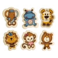 Animaux, chocolat blanc, assortis 1 X 96 pcs