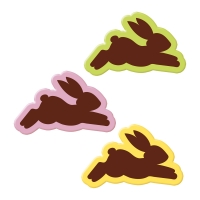 Lapins en chocolat blanc, ass. 1 X 96 pcs