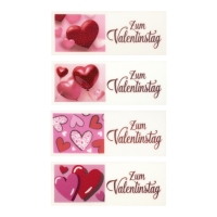 Plaq.  Zum Valentinstag  en masse de sucre 1 X 24 pcs