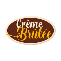 Décors  Crème brûlée , chocolat blanc 1 X 144 pcs