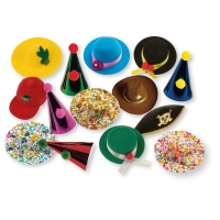 Grands Chapeaux de Carnaval 1 X100 pcs - Ø 40 - 75 mm