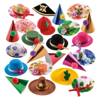 Petits Chapeaux de Carnaval 1 X100 pcs - Ø 35 - 70 mm