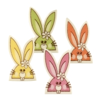Lapins de Pâques, mousse de sucre 1 X100 pcs - 28 x 45 mm