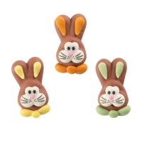 Têtes de lapin de Pâques, sucre 1 X72 pcs - 20 x 38 x 8 mm