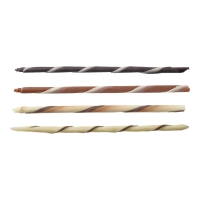 Cigarillos assortis, chocolat blanc et noir 1 X108 pcs - Ø 5 x 150 mm