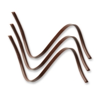 Strips en chocolat noir 1 X80 pcs - ~80 x 35 mm