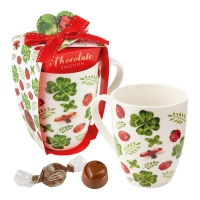 Tasse Porte-bonheur garnie de pralinés 1 X9 pcs