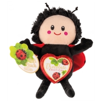 Peluche-coccinnelle offrant un coeur-praliné 1 X8 pcs