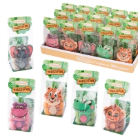 Animaux  Jungle  en pâte d'amandes, 1 X15 pcs