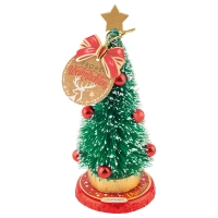 Sapins de Noël sur médaillon praliné-chocolat 1X16 pcs